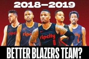 杨瀚森在列！美媒发问：现今的开拓者比2019年双枪那支更强吗？